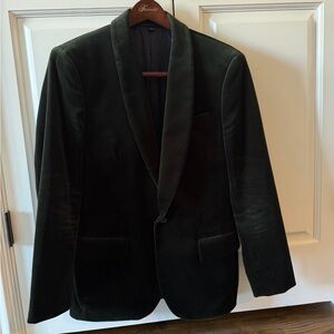 JCrew Ludlow Velvet Sport Coat Evergreen 38 Short